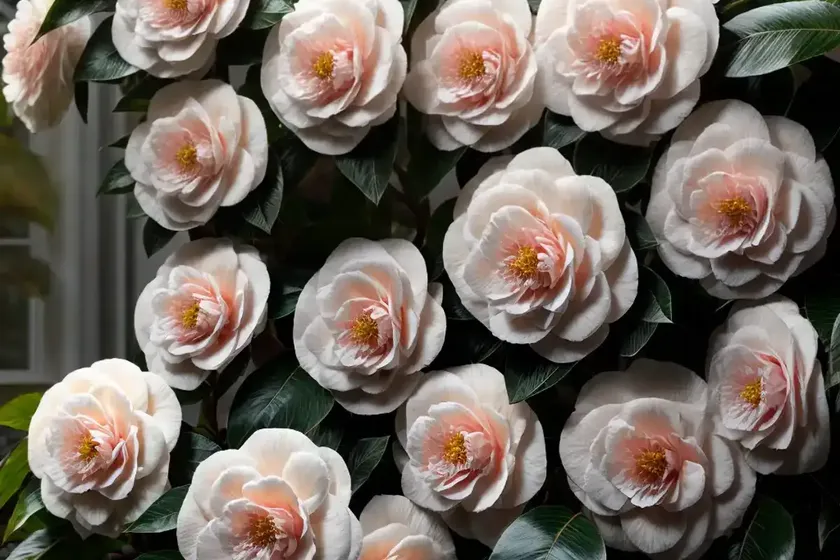 Camellia japonica ‘debutante’) — photo 2