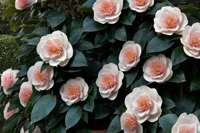 Camellia japonica ‘elegans’) — photo 2