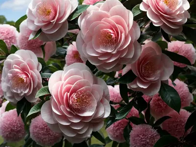 Camellia Sasanqua ‘Plantation Pink’)