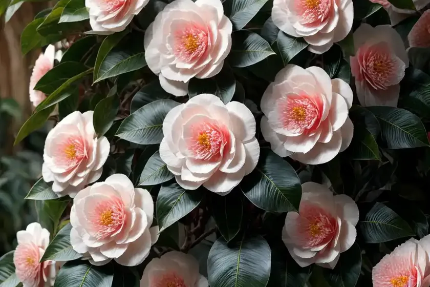 Camellia x williamsii ‘elegant beauty’) — photo 2