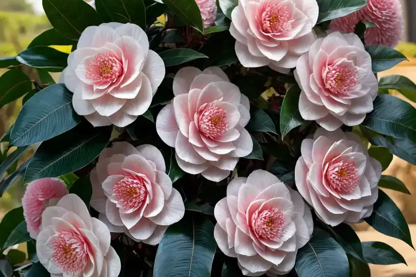 Camellia x williamsii ‘elegant beauty’) — photo 3