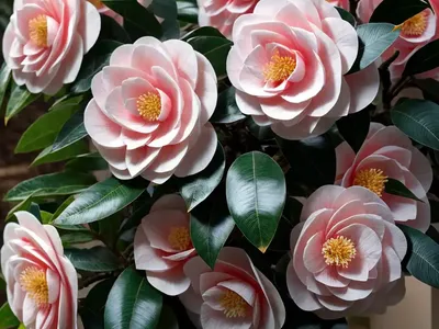 Camellia X Williamsii ‘Les Jury’)