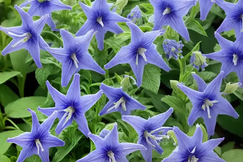 Campanula carpatica ‘deep blue clips’ (carpathian bellflower) — photo 3