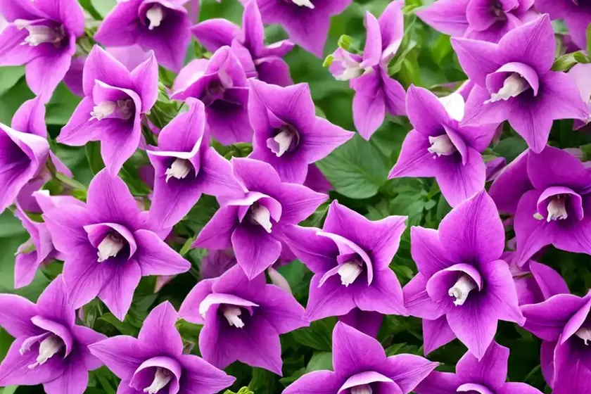 Campanula medium ‘champion pink’ (canterbury bells) — photo 3