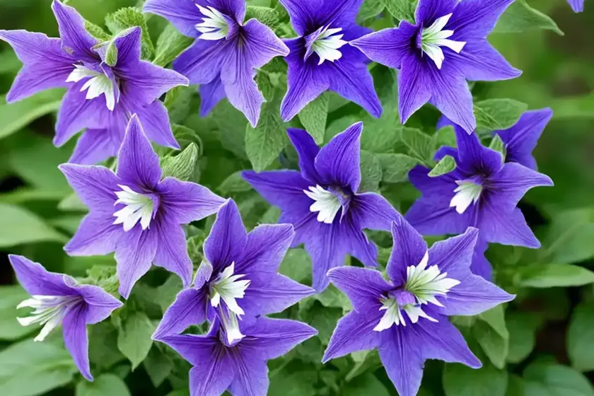 Campanula persicifolia ‘blue bloomers’ (peach-leaved bellflower) — photo 2