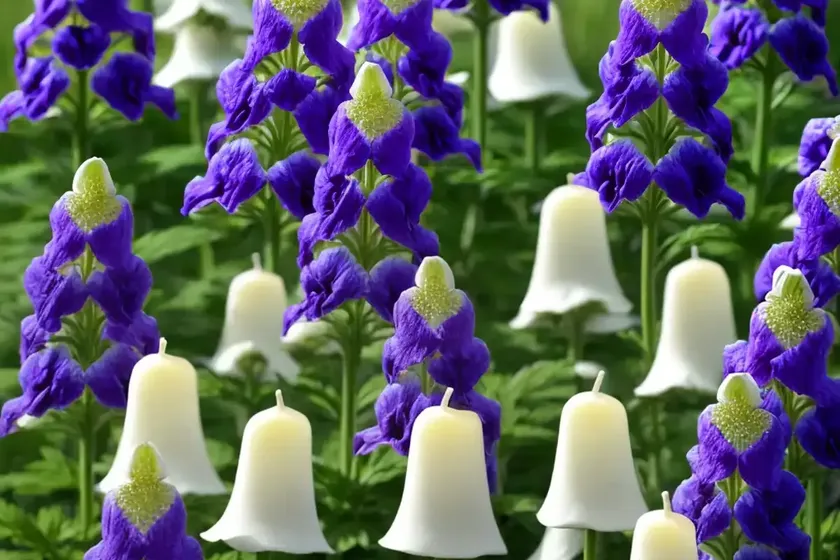 Candle larkspur (delphinium elatum aurora white) — photo 2