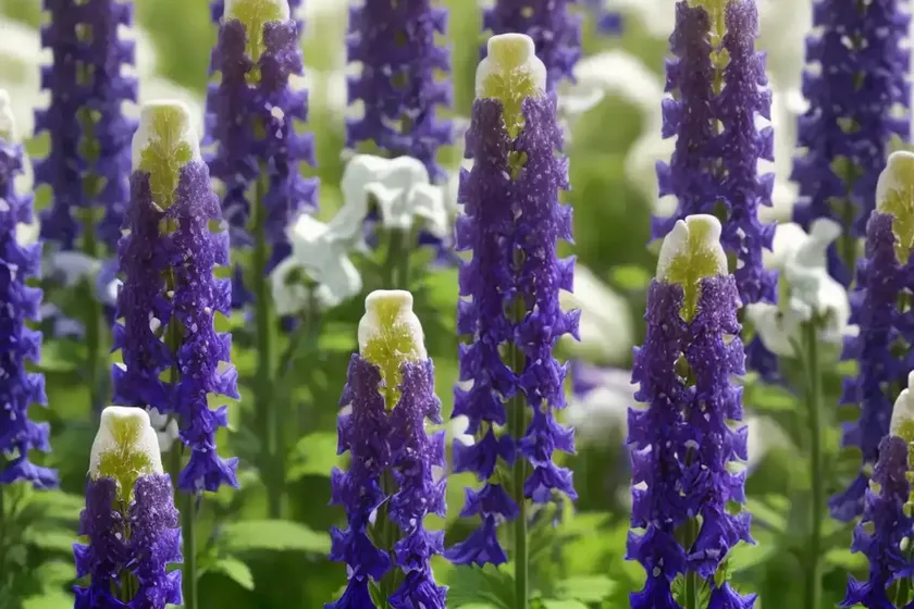 Candle larkspur (delphinium elatum aurora white) — photo 3