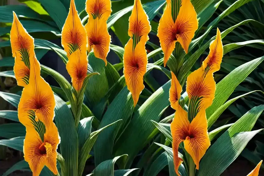 Canna ‘golden lucifer’ (canna lily) — photo 2
