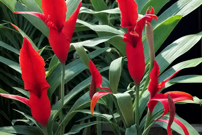 Canna ‘South Pacific Scarlet’ (Canna Lily) — photo 2