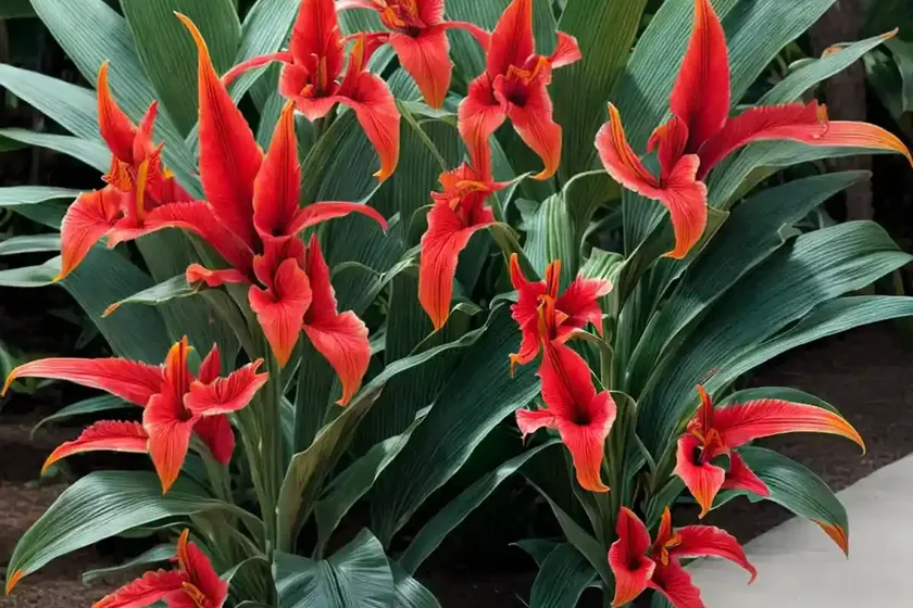 Canna ‘South Pacific Scarlet’ (Canna Lily) — photo 3