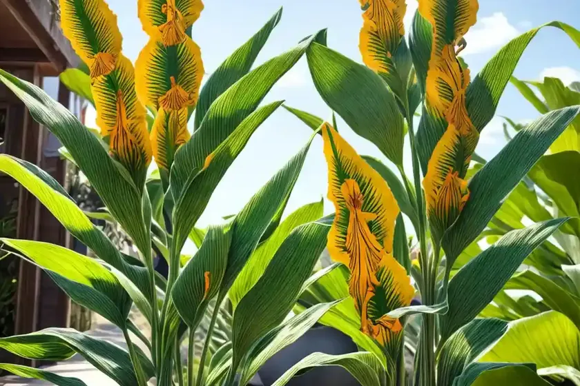 Canna ‘toucan yellow’ (canna lily) — photo 2