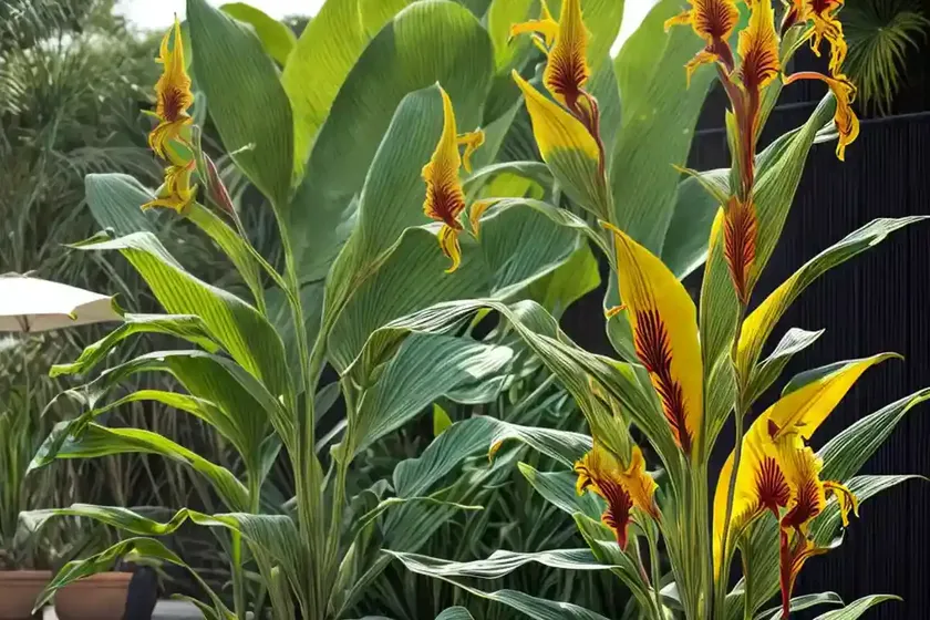Canna ‘toucan yellow’ (canna lily) — photo 3