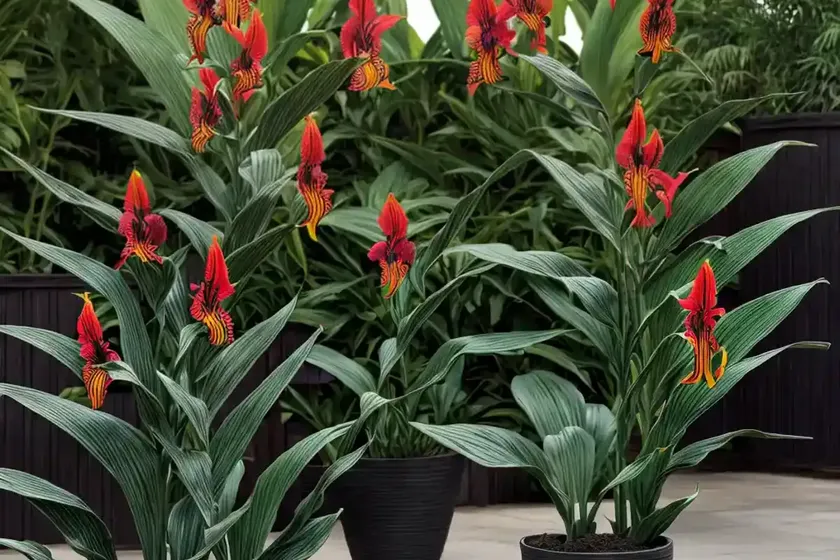 Canna ‘tropicanna black’ (canna lily) — photo 3