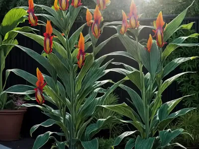 Canna ‘Tropicanna Black’ (Canna Lily)