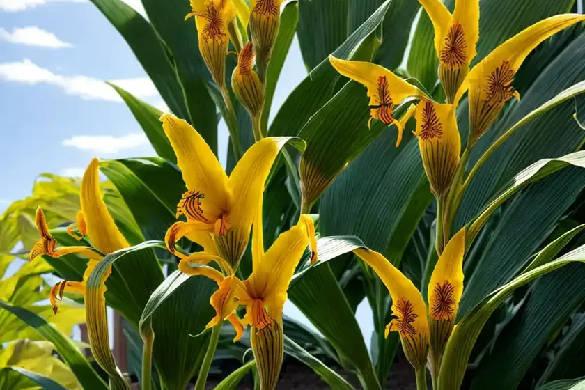 Canna ‘tropicanna gold’ (canna lily) — photo 2