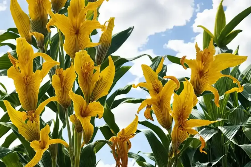 Canna ‘yellow king humbert’ (canna lily) — photo 3