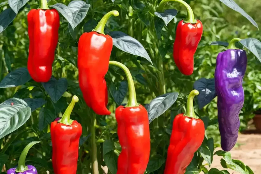 Capsicum chinense (purple pepper ‘pimenta da neyde’) — photo 3