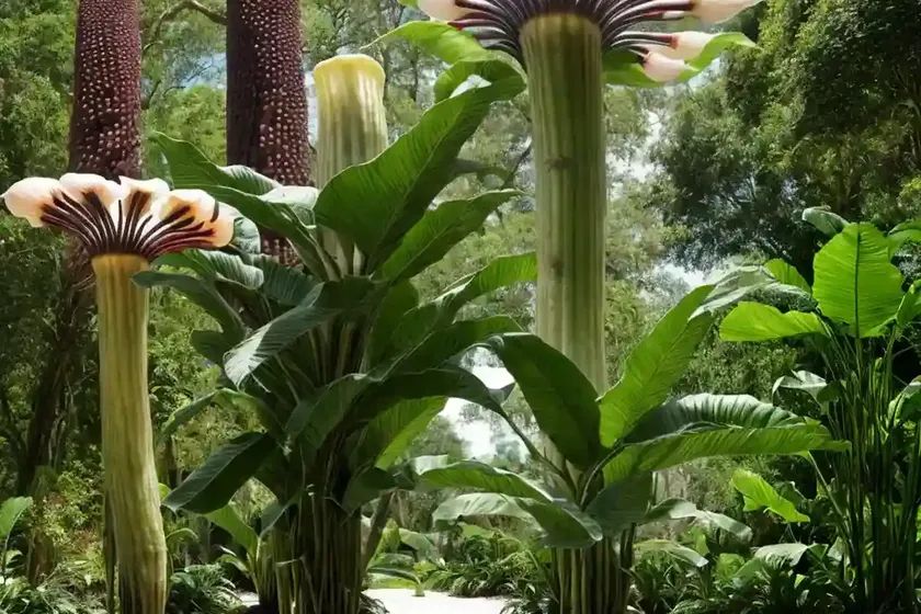 Carrion flower (amorphophallus titanum) — photo 3