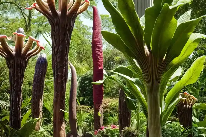 Carrion flower (amorphophallus titanum)