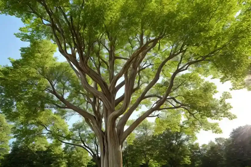 Carya ovata (shagbark hickory)