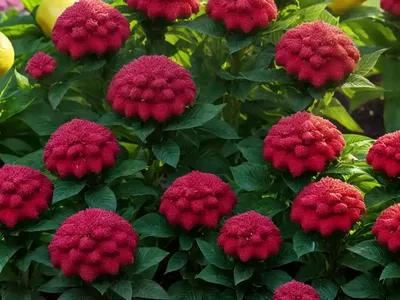 Celosia Argentea Var. Cristata ‘Cramer’s Lemon Lime’ (Cockscomb)