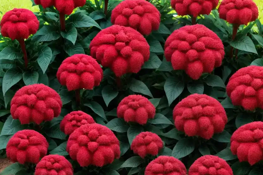 Celosia argentea var. cristata (cristata group) — photo 2