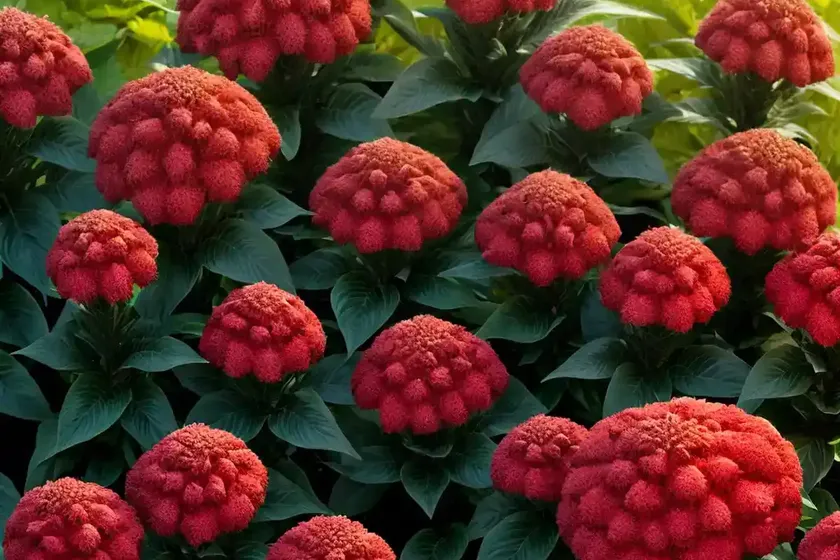 Celosia argentea var. cristata (cristata group) — photo 3