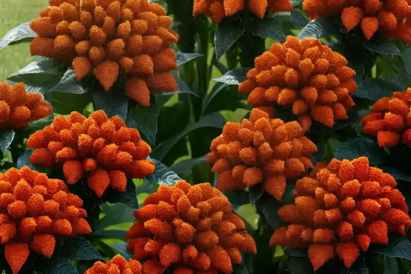 Celosia argentea var. cristata ‘orange queen improved’ (cockscomb) — photo 2