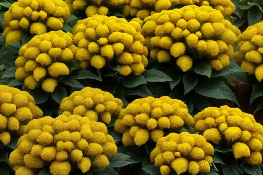 Celosia argentea var. cristata (plumosa group) ‘fresh look yellow’) — photo 2