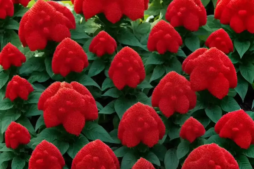 Celosia argentea var. cristata ‘tornado red’ (cockscomb) — photo 2