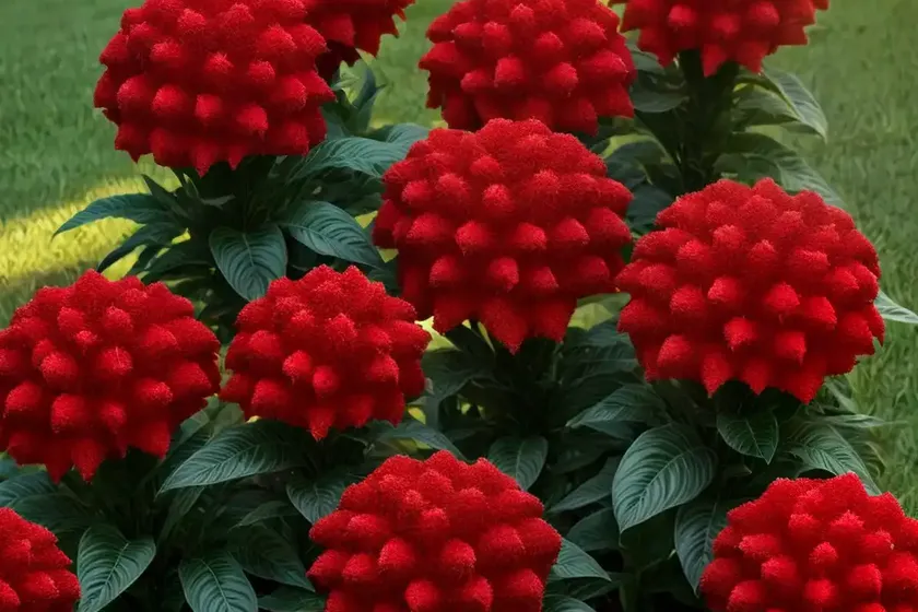 Celosia argentea var. cristata ‘tornado red’ (cockscomb) — photo 3