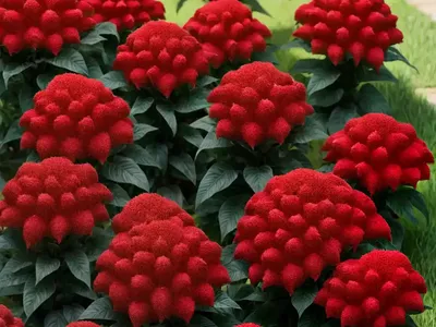 Celosia Argentea Var. Cristata ‘Tornado Red’ (Cockscomb)