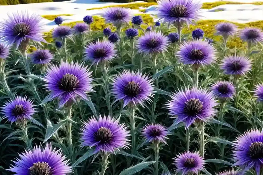 Centaurea montana ‘amethyst in snow’ (mountain cornflower) — photo 2