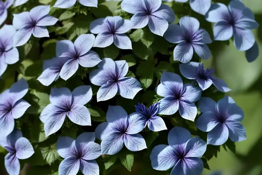 Ceratostigma plumbaginoides (dwarf plumbago) — photo 2