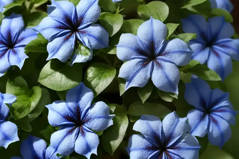 Ceratostigma willmottianum (chinese plumbago) — photo 2