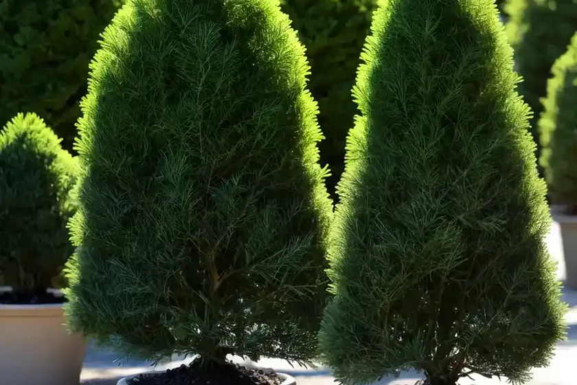 Chamaecyparis obtusa ‘pygmaea’ (hinoki cypress)