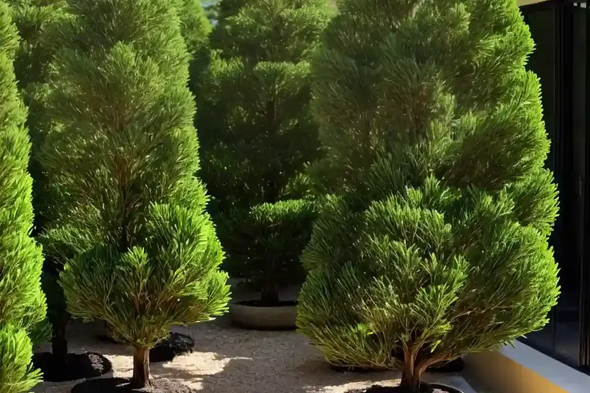 Chamaecyparis pisifera ‘filifera aurea’ (sawara cypress) — photo 2