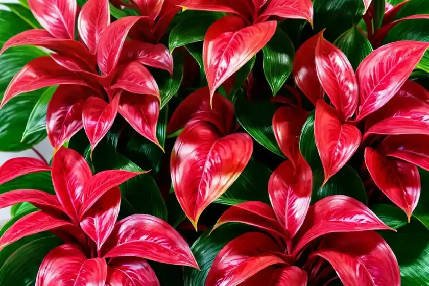 Chinese evergreen (aglaonema ‘red gold’)