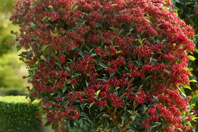 Chinese hawthorn (photinia serratifolia) — photo 2