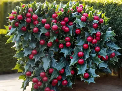 Chinese Holly (Ilex Cornuta ‘dwarf Burford’)