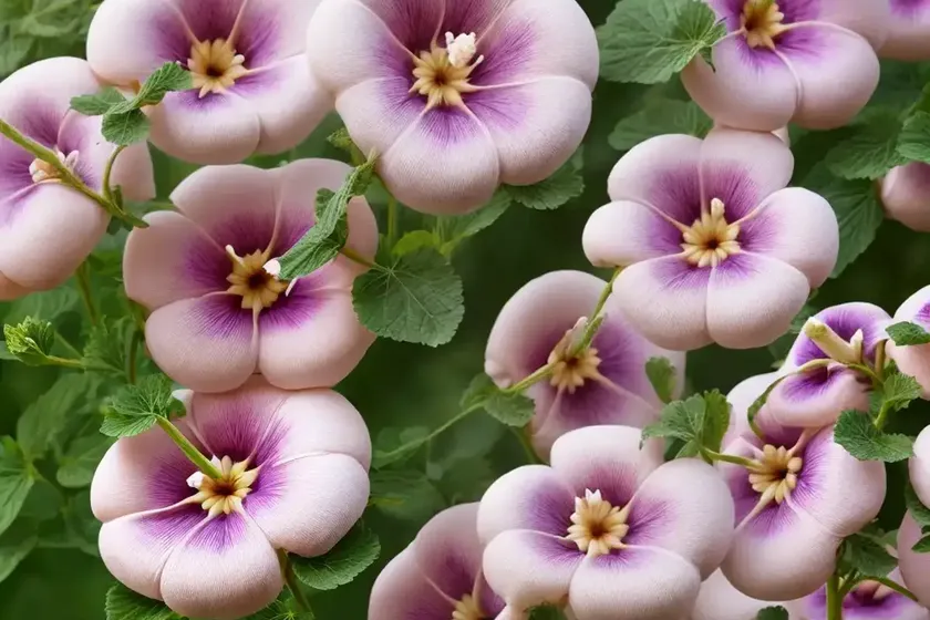 Chinese mallow (malva verticillata) — photo 3