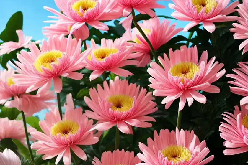 Chrysanthemum flamingo pineapple pink) — photo 2