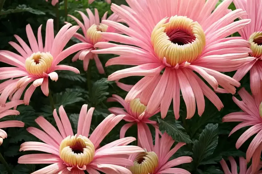 Chrysanthemum flamingo pineapple pink) — photo 3