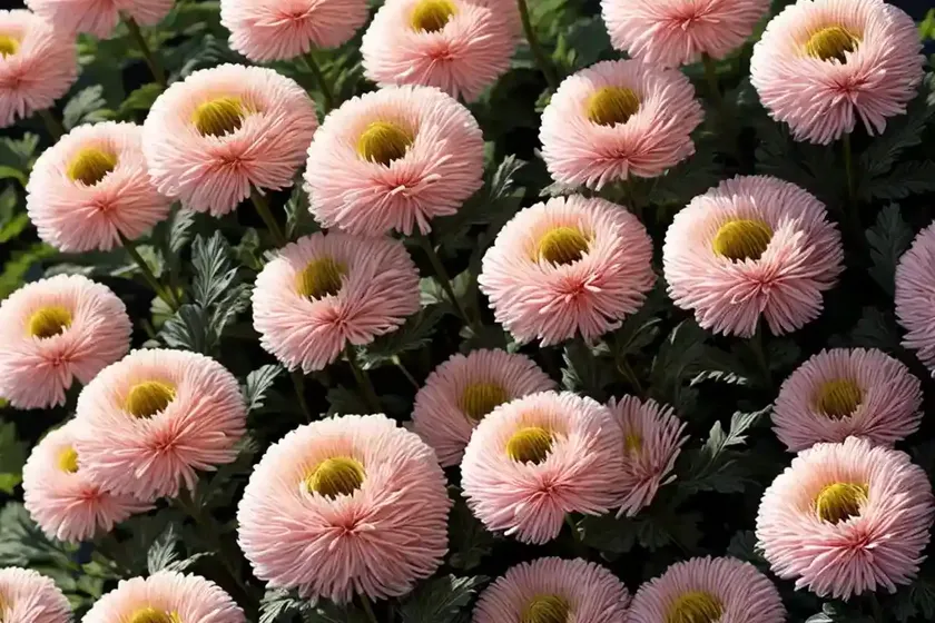 Chrysanthemum ‘rhumba’)