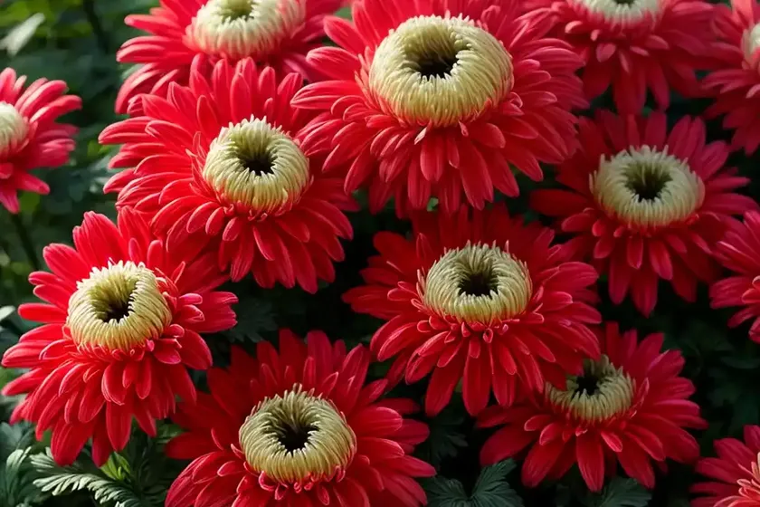 Chrysanthemum ‘ruby mound’) — photo 3