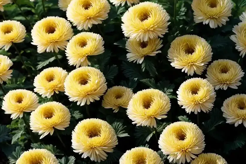 Chrysanthemum ‘samba’)