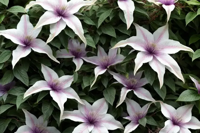 Clematis cirrhosa var. balearica (evergreen group) — photo 2