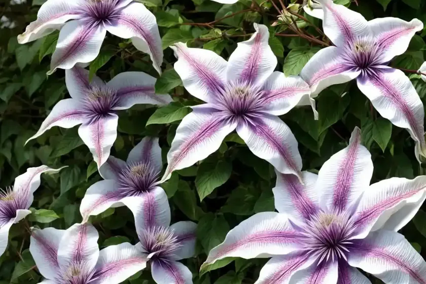 Clematis (Clematis ‘John Huxtable’) — photo 3