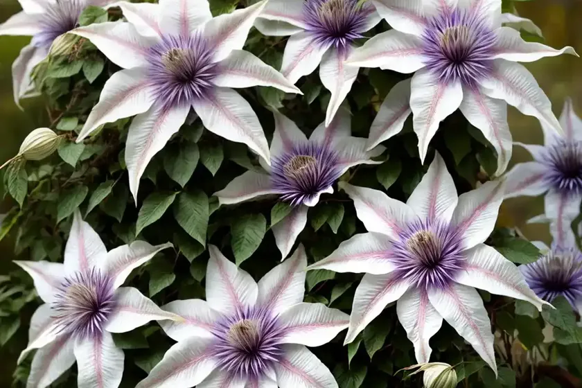 Clematis (clematis ‘snow queen’) — photo 2
