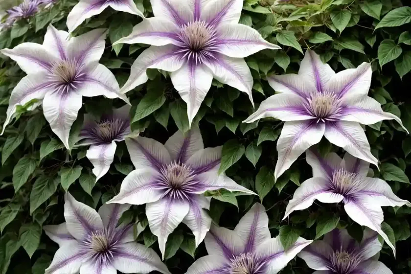 Clematis (clematis ‘snow queen’) — photo 3